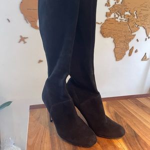 Cole Haan stretch Suede long boots 9.5